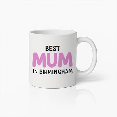 Koffiemok 330ml – Beste Mama in Birmingham – Moederdag Cadeau – Grappige Gepersonaliseerde Beker voor Moeder