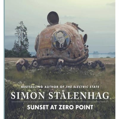 Zonsondergang bij Nulpunt door Simon Stalenhag Hardcover Boek 9781398543409