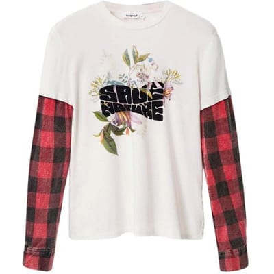 Desigual Witte Katoenen T-Shirt