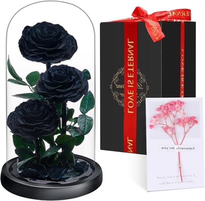 Eeuwige Roos - Gepreserveerde Bloem - Romantisch Cadeau - Blijft 5 Jaar Mooi - 8cm Roos - Rood