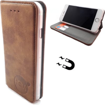 HEM hoesje geschikt voor Samsung Galaxy S10 Lite - Bronzed Brown Ultra Dun Portemonnee Hoesje - Lederen Wallet Case TPU - Book Case - Flip Cover - Boek - 360º beschermend Telefoonhoesje