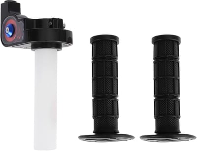 Antislip Rubber Stuur Grips voor Motorfiets, Scooter en ATV - 7/8" en 15/16" Handgrepen Cover Kit in Zwart, 1 Set voor Optimale Grip en Comfort