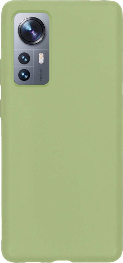 Hoes - Geschikt voor Xiaomi 12 - Sterk & Shockproof - Hoesje Cover - Siliconen Case - Groen