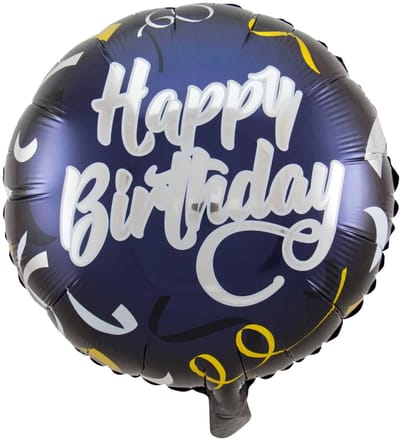 Folat - Happy Birthday Stijlvol Feest Folieballon - 45cm