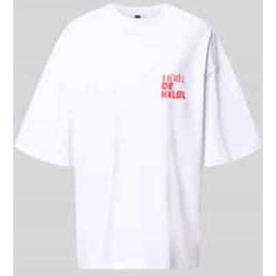 T-shirt met print op de achterkant model 'Vacation'