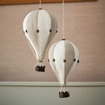 LOBERON Decoluchtballon set van 2 Merrybean crème/grijs