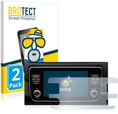 BROTECT - Screenprotector voor Nissan Leaf E Plus Infotainment System - Folie Beschermfolie matte 2 Stuks