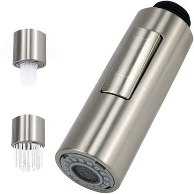 Sproeikop 2 Functies Trek Kraan Sproeikop G1/2 ''Tap Beluchter Hoofd Vervangende Onderdelen Sproeier Uitloop Gootsteen Douchekop Mondstuk voor Keuken Trek Tap Badkamer Mengkraan