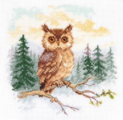 Borduurpakket - Verhalen van het Bos: Uil (Tales of the Forest. Owl) - Alisa