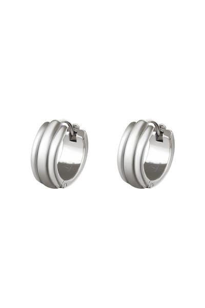 Oorbellen - Glammish - Zilver - Stainless Steel - Yehwang