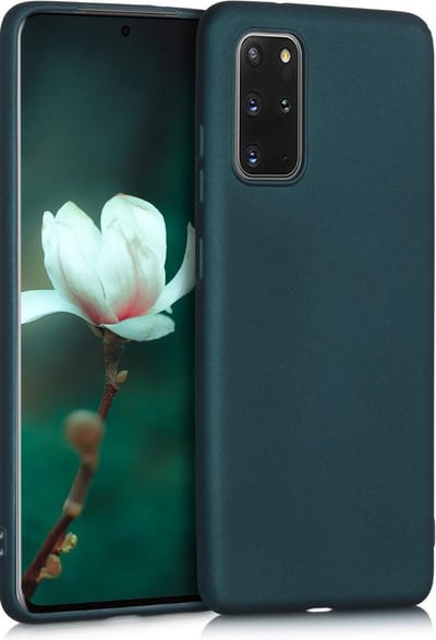 kwmobile telefoonhoesje geschikt voor Samsung Galaxy S20 Plus - Hoesje voor smartphone - Back cover in metallic petrol
