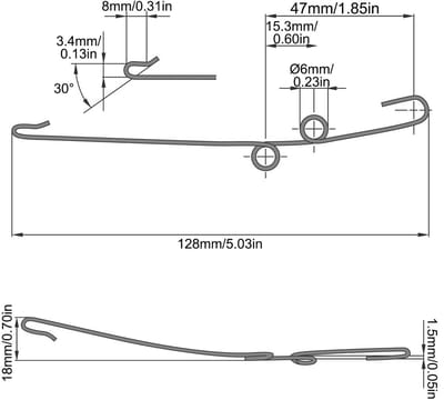 Dailygoods - Set van 2 RVS Roller Guide Rails voor Schuifdeuren
