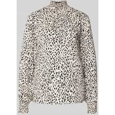 Regular fit blouse met opstaande kraag