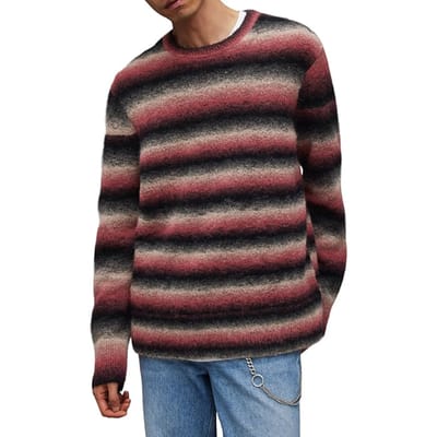 AllSaints Aurora Crew Pink Marl Maat: XXL | Sweaters Outlet | Heren | Roze