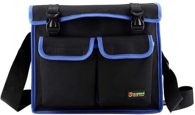 Dailygoods- Werktas Duurzaam - Gereedschapstas - Schoudertas - Opbergtas - Verstelbare Schouderband - Verticale Vakken - Oxford Stof 35x10.5x32cm - Tool Bag