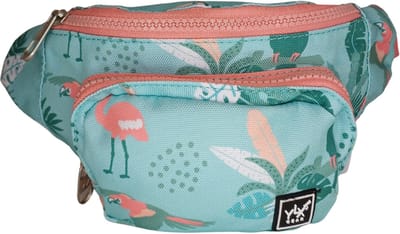 SALE: YLX Gear & Freek Vonk Sprout heuptas voor kinderen | Licht blauw & tropische vogels | Heuptas | dieren, flamingo, toekan | papagaai | Kinderen, meisjes, dierenprint, flamingo