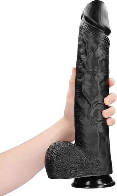 LustyToys ® Realistische Dildo Met Ballen Extra Large 38 cm