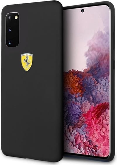 Ferrari SF Silicone Back Case - Geschikt voor Samsung Galaxy S20 - Zwart