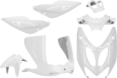 Kappenset Wit Yamaha Aerox T/m 2012 / MBK Nitro - 7 Delig