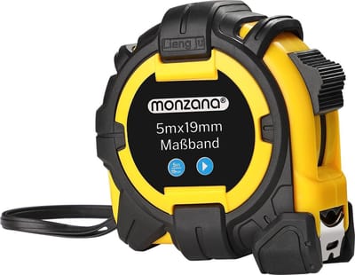 Monzana – Meetlint 5m Autorolsysteem – Vergrendeling