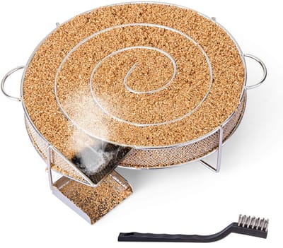JeiibrZui Roestvrij Staal 304 Koudroker - M-Vormig Rookgitter - 20 cm - Universeel voor Rookoven & Smoker