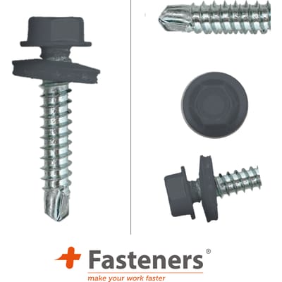 PGB-FASTENERS | Zelfborende schroef bp1 4,8x35 Zn R7015 | Damwandschroef