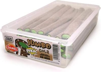 Damel Jumbo Zure Cola Sticks 30 stuks