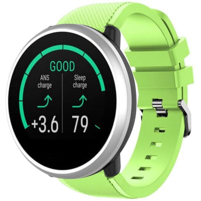 Polar Unite twill siliconen band (lichtgroen)