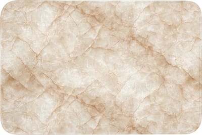 Badmat 90x60 cm - Antislip - Kristalstructuur - Bruin - Marmer - Badmatten voor badkamer - Badkamermat - Douchemat - Badkamer mat