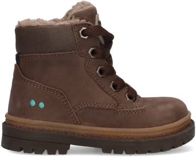 BunniesJR 225700-117 Jongens Biker Boots - Bruin - Nubuck - Veters