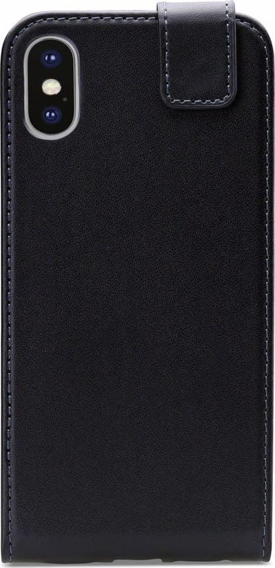 Mobilize Classic Gelly Flip Case Apple iPhone XS / X Hoesje Zwart
