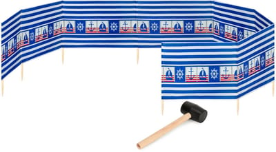 Garronda Strand Windscherm Met Stokken - Windscherm Strand – Windscherm – Rubberen hamer – GD-EX-Wb-12m