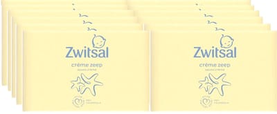 Zwitsal Baby Crème Zeep - 12 x 90 gr - Voordeelverpakking