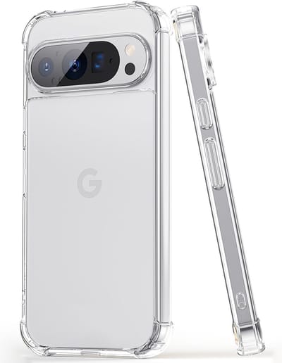 Hoesje geschikt voor Google Pixel 9 Pro - Techsuit Shockproof Silicone Back Cover - Transparant