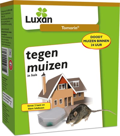 Tomorin / Protect home express - 2 Lokdoosjes tegen Muizen - Pasta - Lokaas - 1 Doosje voor 50 Muizen