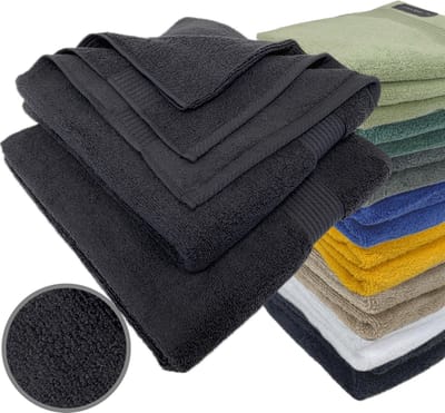 iSleep Terry Badlaken - 2 Stuks - 70x140 cm - Zwart