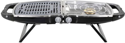 Brunner Mariposa 50 - Gasgrill 83 x 32 x 20,7 cm - 50 mbar - 2,2 kW + 2,0 kW - 7 kg en gasslang