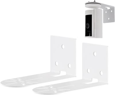Camera Wandhouder - Beveiligingscamera Houder - Beveiliging Camera's - Stevige Metalen Constructie - Set van 2 - Zwart