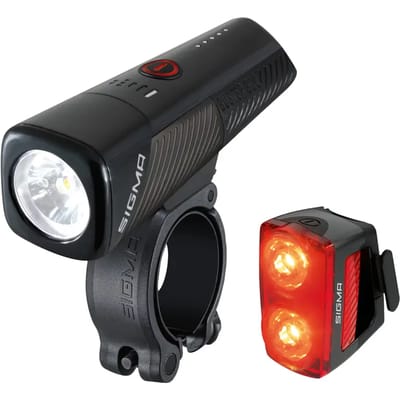 Sigma BUSTER 800 USB LED Verlichtingset - 800 Lumen - BUSTER RL 150 Flash USB achterlicht met remlicht functie - Li-ion accu - Oplaadbaar