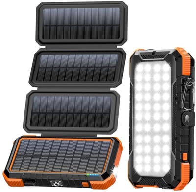 Thuys – Draagbaar Zonnepaneel – Solar Charger – Opvouwbaar – 18w – 40 x 86 x 168cm – Oranje