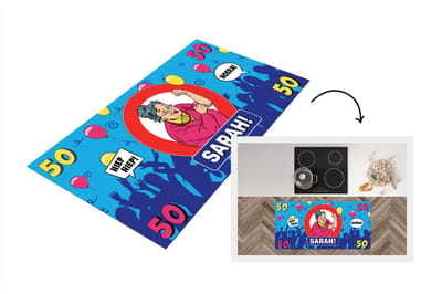 Keukenloper - Loper keuken - Jubileum - 50 Jaar Sarah - Verjaardag - 120x60 cm - Keukenloper vinyl