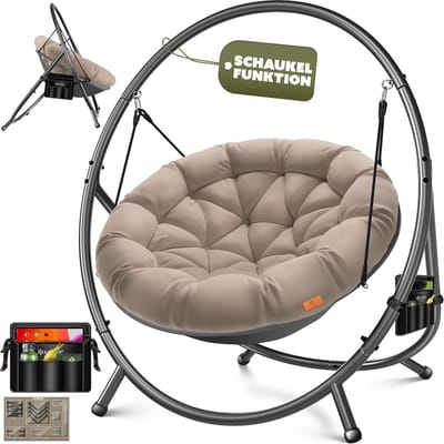 Hangstoel met frame voor binnen en buiten - comfortabel en stijlvol