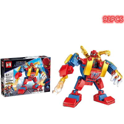 Oorlogspantser Mech Anti-Hulk Spiderman Iron man Mini Model Actiefiguur Bouwstenen Compatibel jongens Technic Stad Speelgoed Cadeau