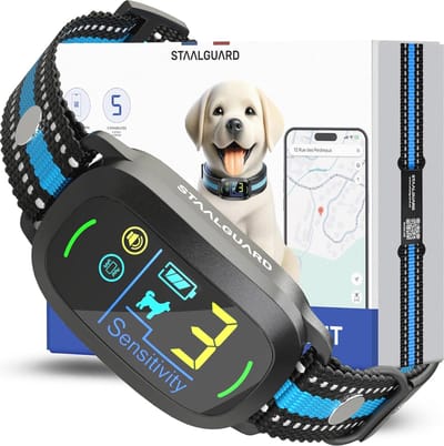 Anti-Blafhalsband voor Honden met QR-Code - Oplaadbare en Waterdichte Hondenhalsband zonder Schokken