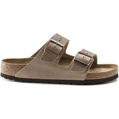 Birkenstock Arizona FL WB Narrow Unisex Slippers - Tabacco Brown - Maat 38