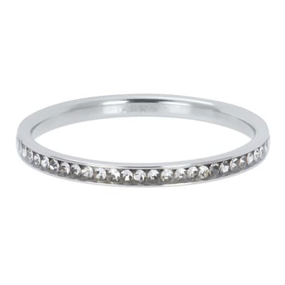 iXXXi Vulring Zirkonia Crystal zilverkleurig 2mm - maat 17