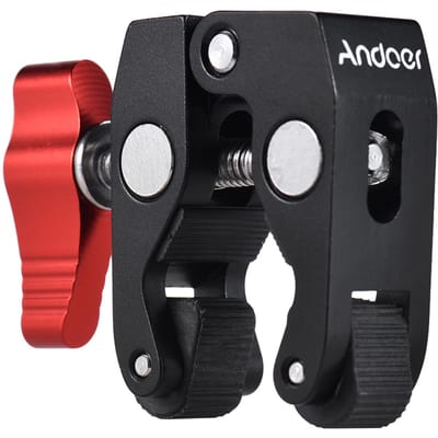 Andoer Krabtang Clip Super Clamp met 1/4 without magic arm black