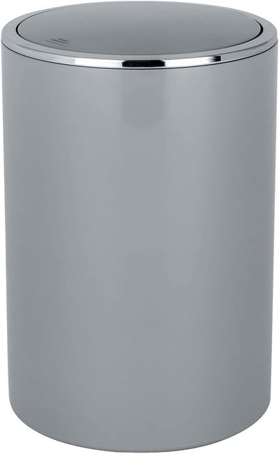 Kleine Witte Pedaalemmer 5 Liter voor Badkamer of Toilet