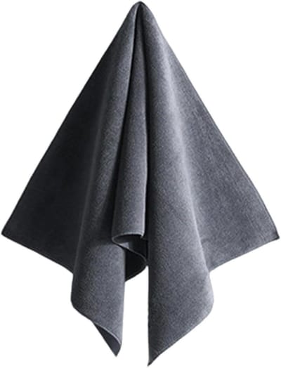 Droogdoek Auto - Microvezel Doek - Voertuig Reinigen - Dubbelzijdig Krasvrij - 30 x 30 cm - Grijs
