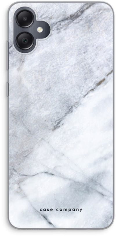 Case Company® - Hoesje geschikt voor Samsung Galaxy A05 hoesje - Witte marmer - Soft Cover Telefoonhoesje - Bescherming aan alle Kanten en Schermrand